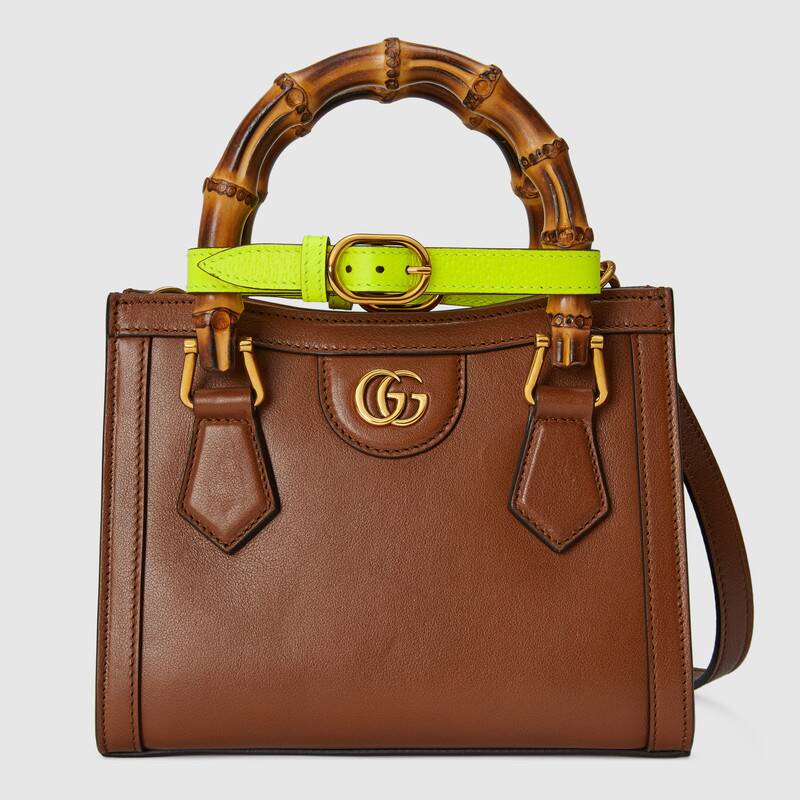 Gucci Diana Mini Tote Bag Shoulder Bag 655661 Brown